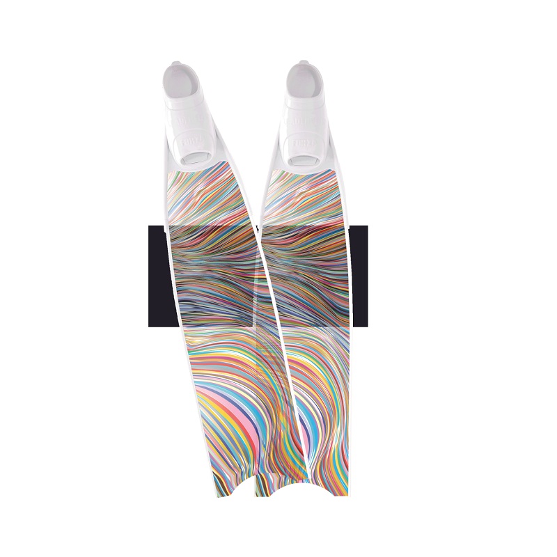 CHÂN NHÁI LẶN - LEADERFINS SEMITRANSPARENT – RAINBOWLINE BI-FINS