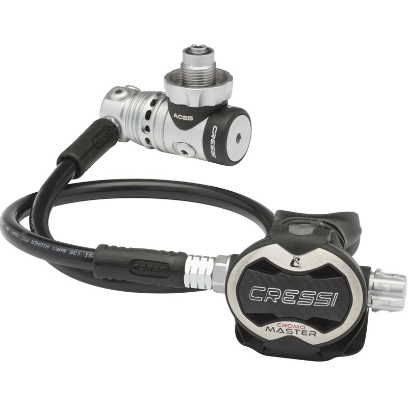 MỒM THỞ CHÍNH - CRESSI AC25M + MASTER CROMO REGULATOR DIN