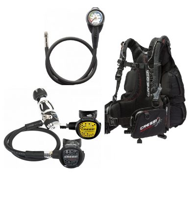 BỘ ĐIỀU CHẾ KHÍ VÀ ÁO PHAO HƠI - CRESSI MC9 SCORPION 1
