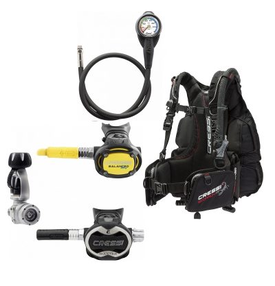 BỘ ĐIỀU CHẾ KHÍ VÀ ÁO PHAO HƠI- CRESSI T10 SCORPION 1