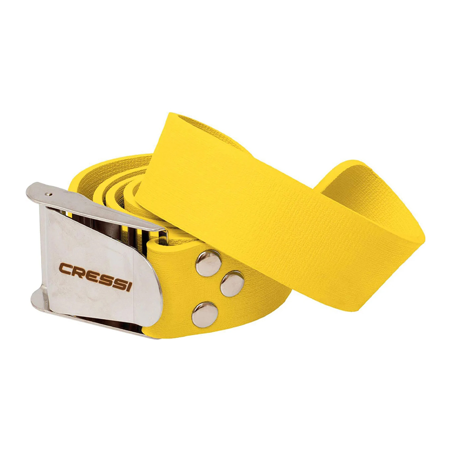 ĐAI CHÌ CRESSI MALTA RUBBER BELT YELLOW
